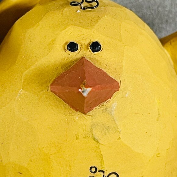 Vtg 2005 B Lloyd Spring Is In The Air Yellow Chicks Primitive Easter Figurine - Picture 6 of 7